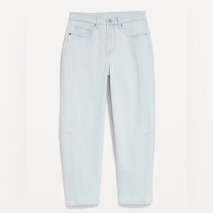 NWT Old Navy Barrel Jeans high rise ankle length sz 2